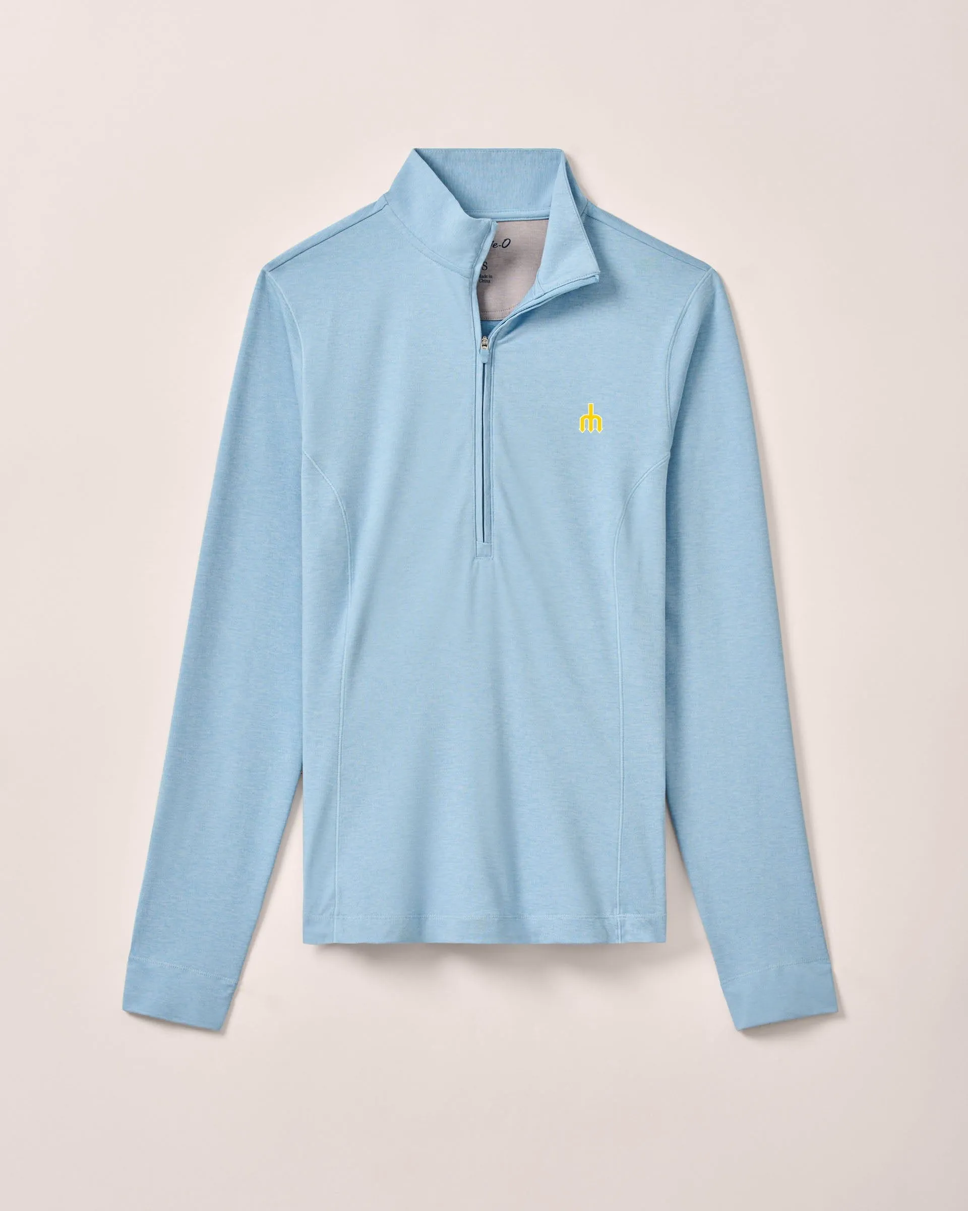 Women's Seattle Mariners Susie Performance 1/4 Zip - Cooperstown Logo sold by Johnnie-O