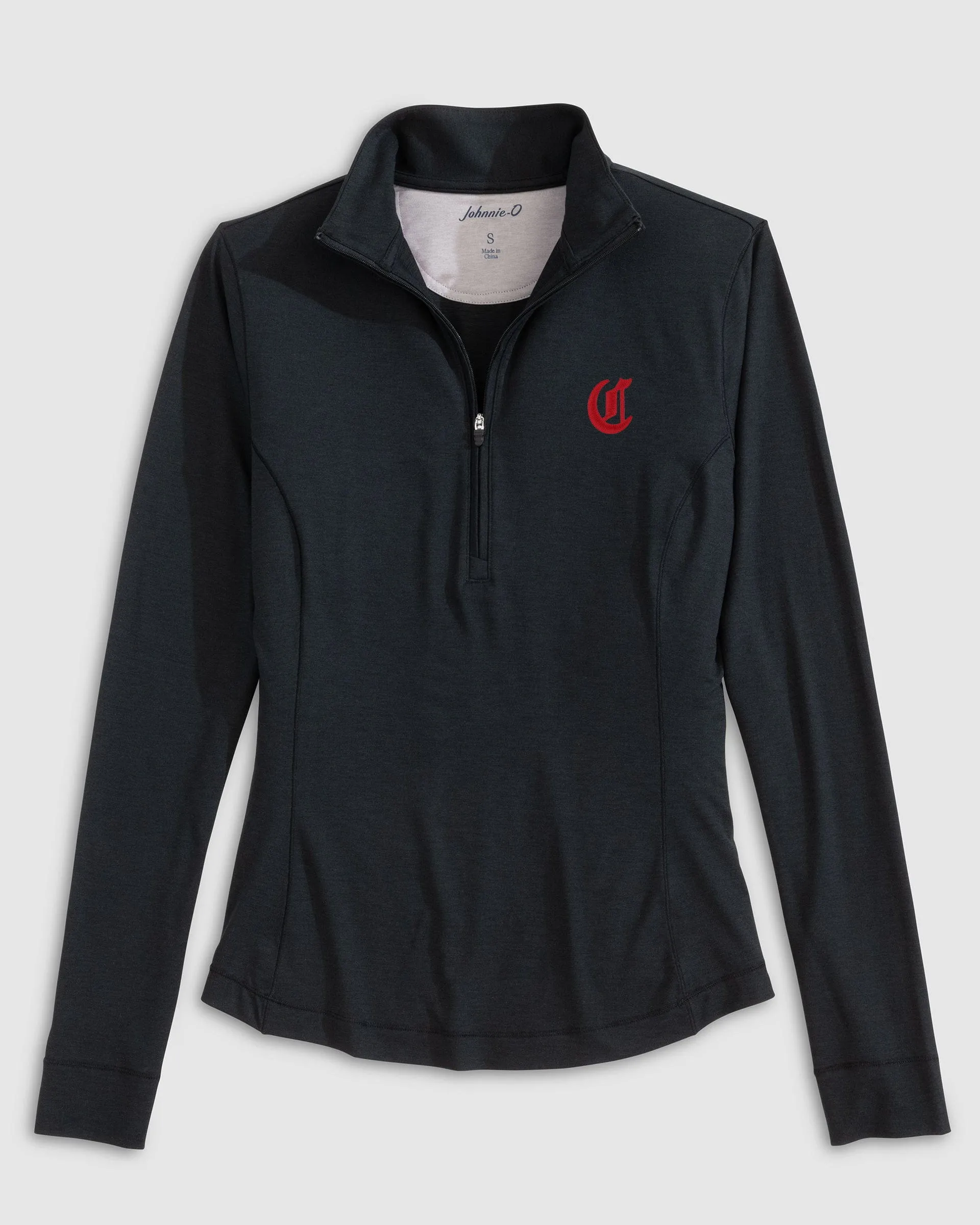 Women's Cincinnati Reds Susie Performance 1/4 Zip - Cooperstown Logo sold by Johnnie-O