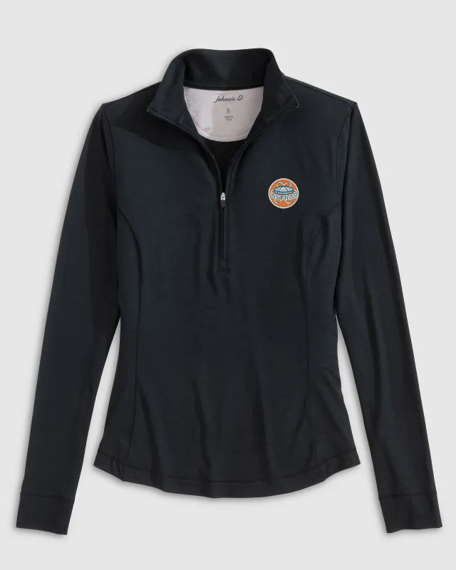 Women's Houston Astros Susie Performance 1/4 Zip - Cooperstown Logo sold by Johnnie-O