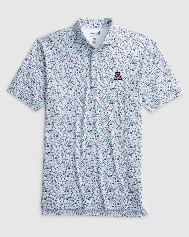 Arizona Zona Jersey Performance Polo sold by Johnnie-O