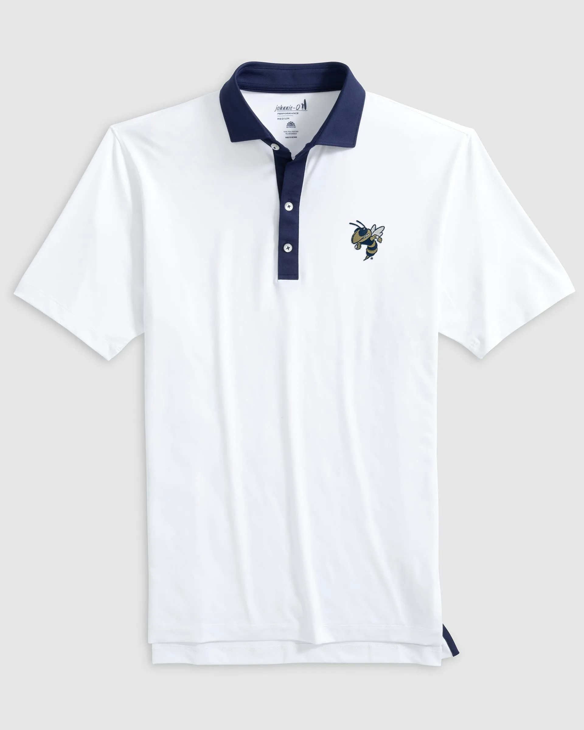 Georgia Tech Ramos Performance Jersey Polo - Buzz Logo sold by Johnnie-O