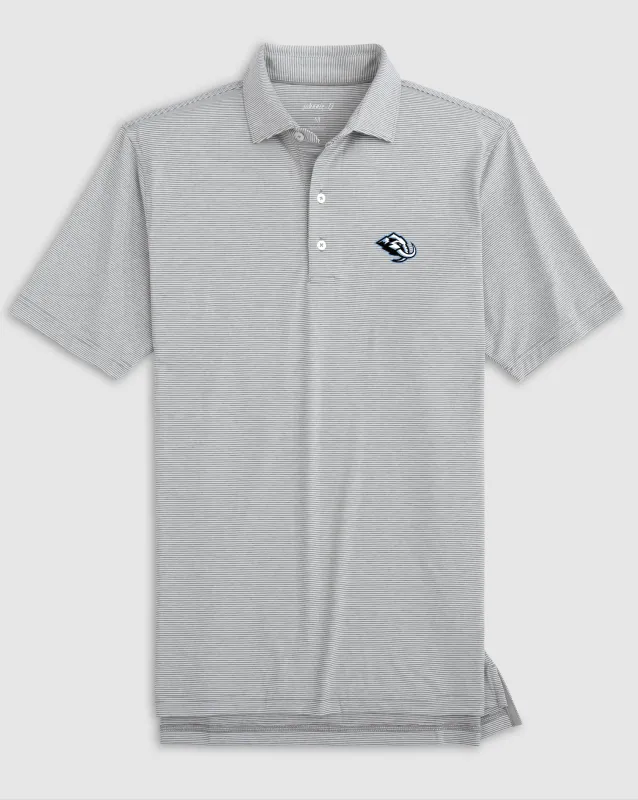 Utah Mammoth Lyndonn Striped Jersey Performance Polo sold by Johnnie-O