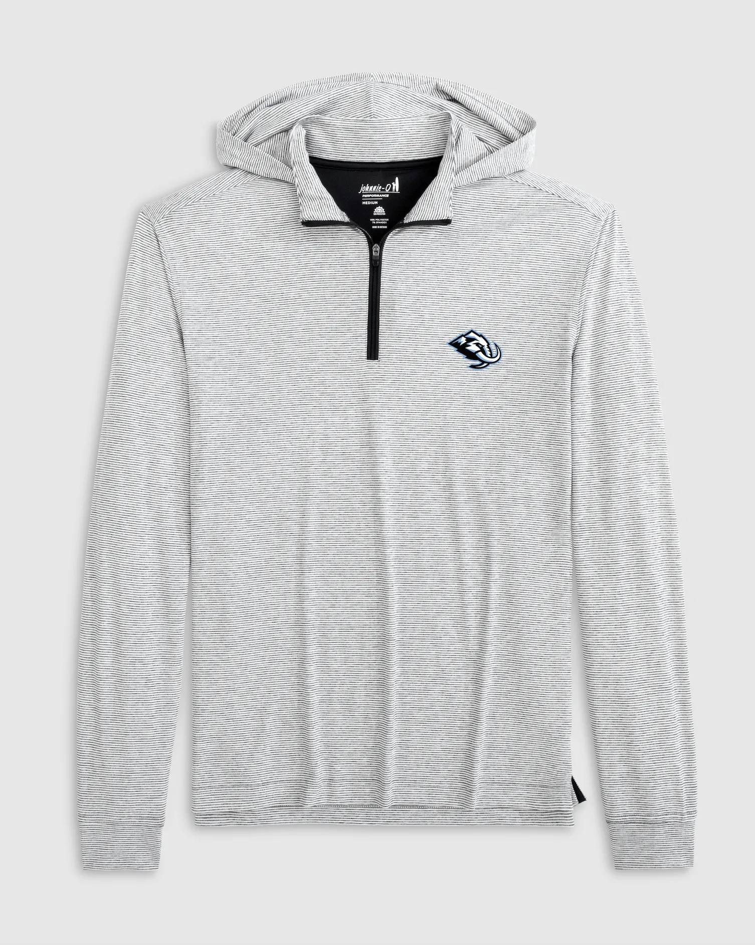 Utah Mammoth Hybrid Performance 1/4 Zip Hoodie sold by Johnnie-O