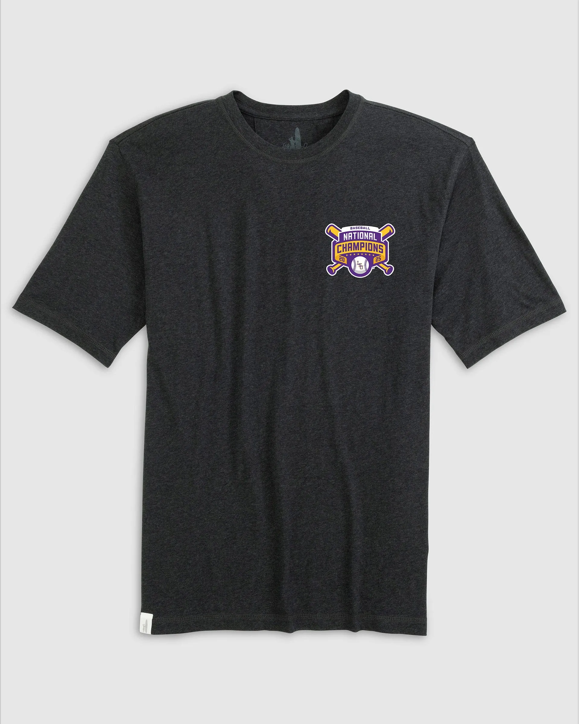 Louisiana State Heathered Spencer T-Shirt - College World Series Championship Logo sold by Johnnie-O