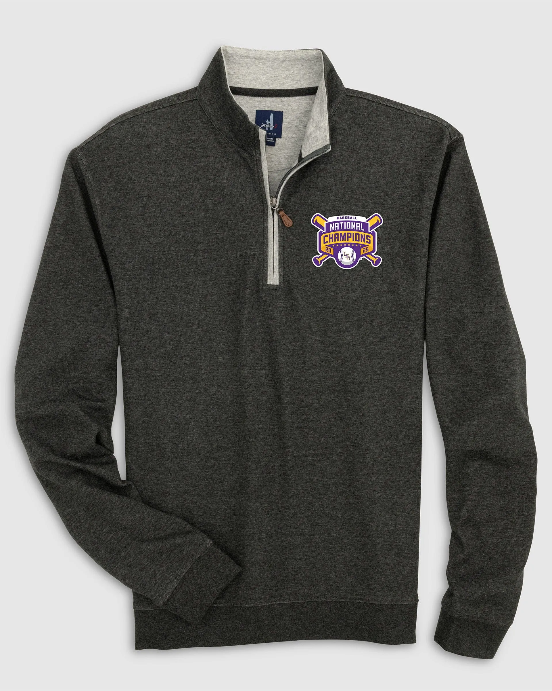Louisiana State Sully 1/4 Zip - College World Series Championship Logo sold by Johnnie-O