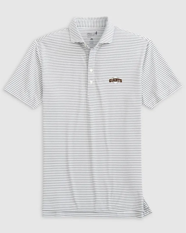 San Francisco Giants Stetsons Performance Mesh Polo - Cooperstown Logo sold by Johnnie-O