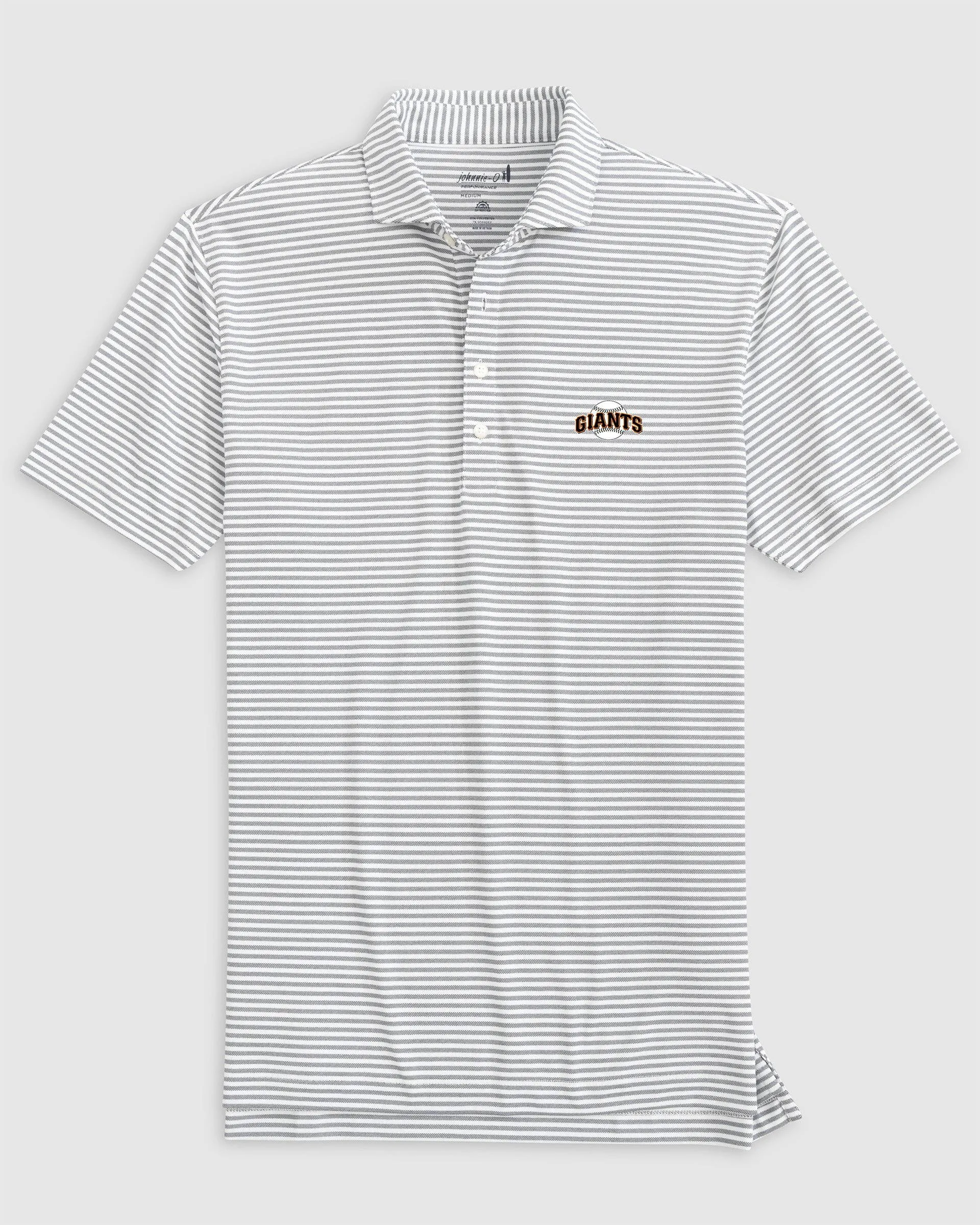 San Francisco Giants Stetsons Performance Mesh Polo - Cooperstown Logo sold by Johnnie-O