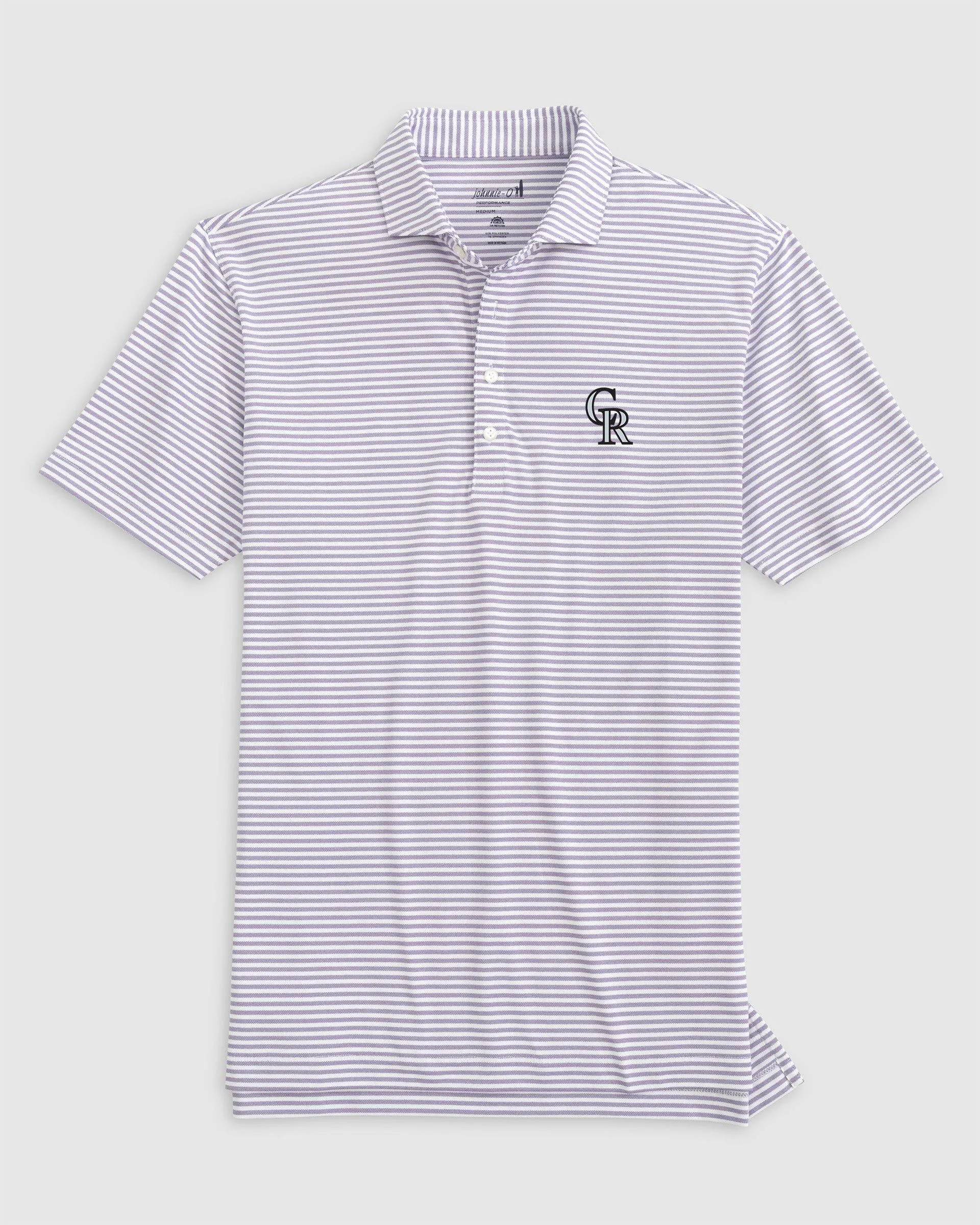 Colorado Rockies Stetsons Performance Mesh Polo sold by Johnnie-O product image thumbnail 2