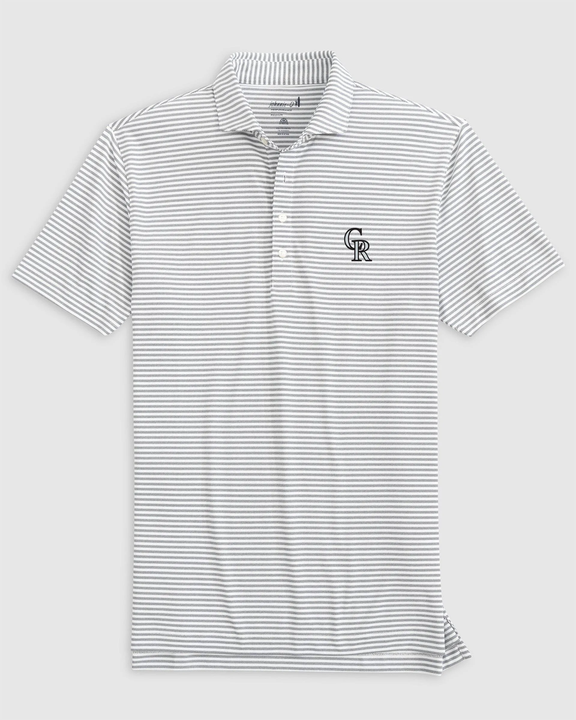 Colorado Rockies Stetsons Performance Mesh Polo sold by Johnnie-O