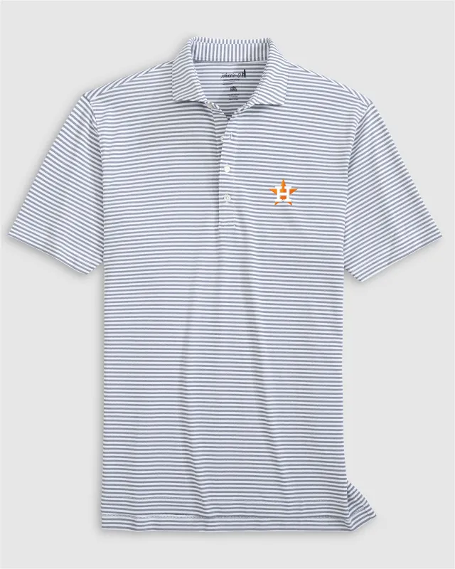 Houston Astros Stetsons Performance Mesh Polo sold by Johnnie-O