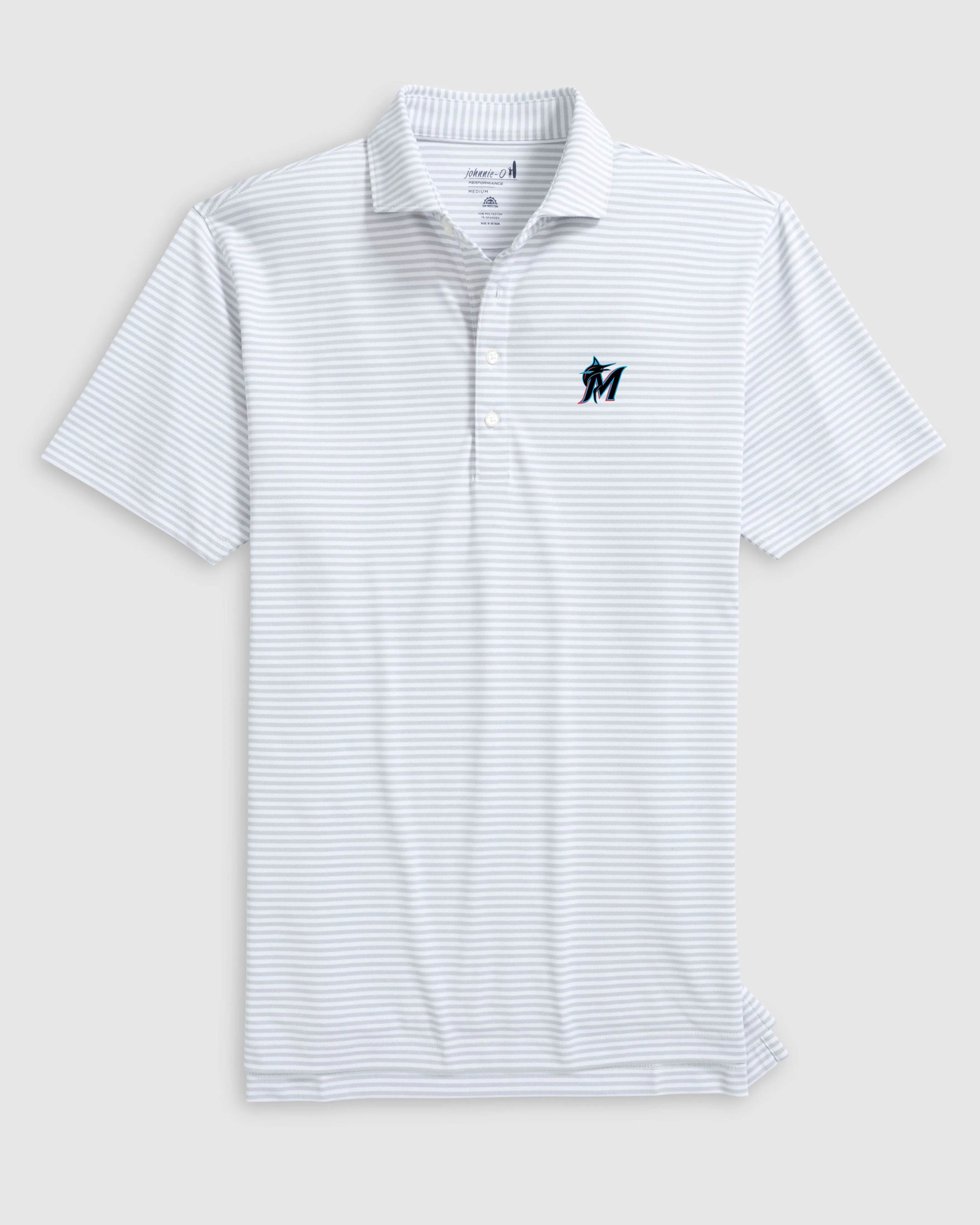 Miami Marlins Stetsons Performance Mesh Polo sold by Johnnie-O product image thumbnail 2
