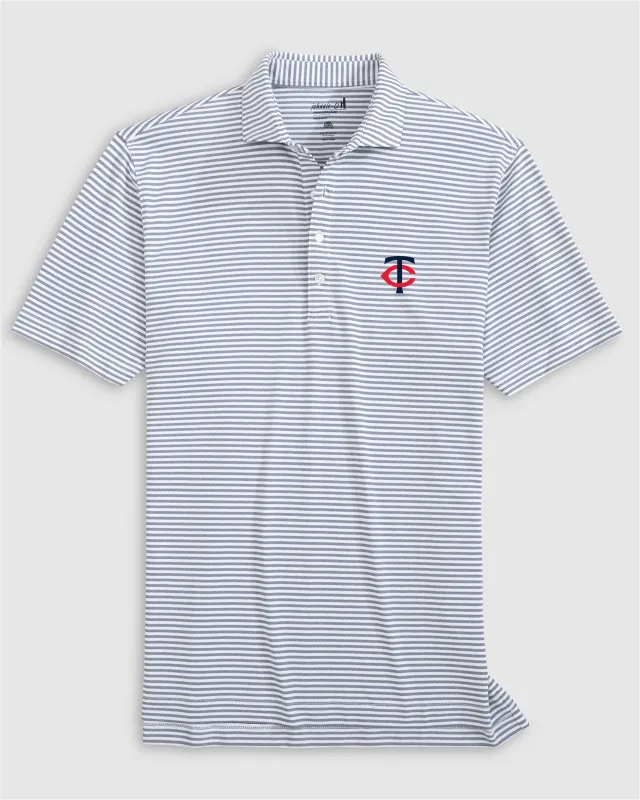 Minnesota Twins Stetsons Performance Mesh Polo sold by Johnnie-O