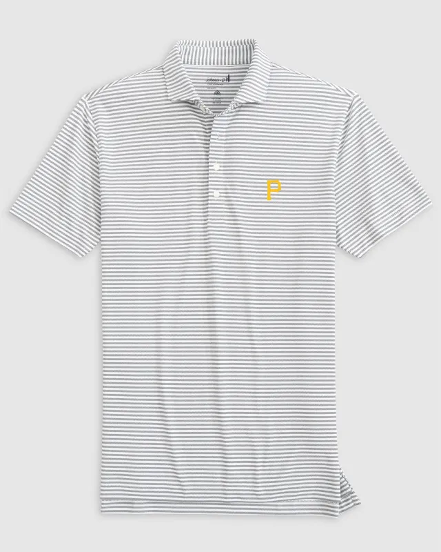 Pittsburgh Pirates Stetsons Performance Mesh Polo sold by Johnnie-O