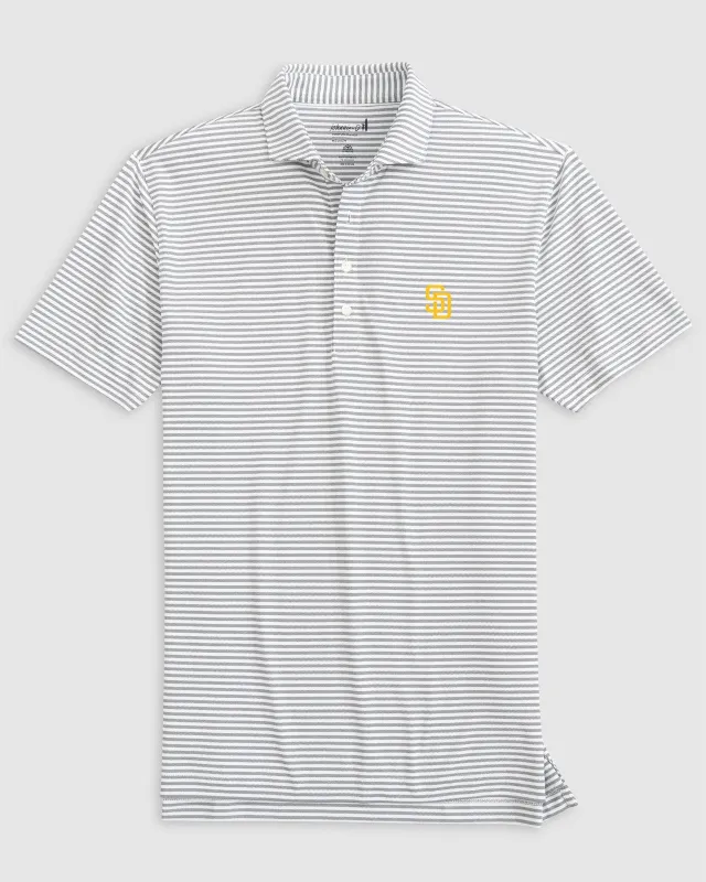 San Diego Padres Stetsons Performance Mesh Polo sold by Johnnie-O