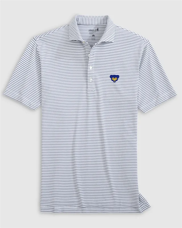 Chicago Cubs Stetsons Performance Mesh Polo - Cooperstown Logo sold by Johnnie-O