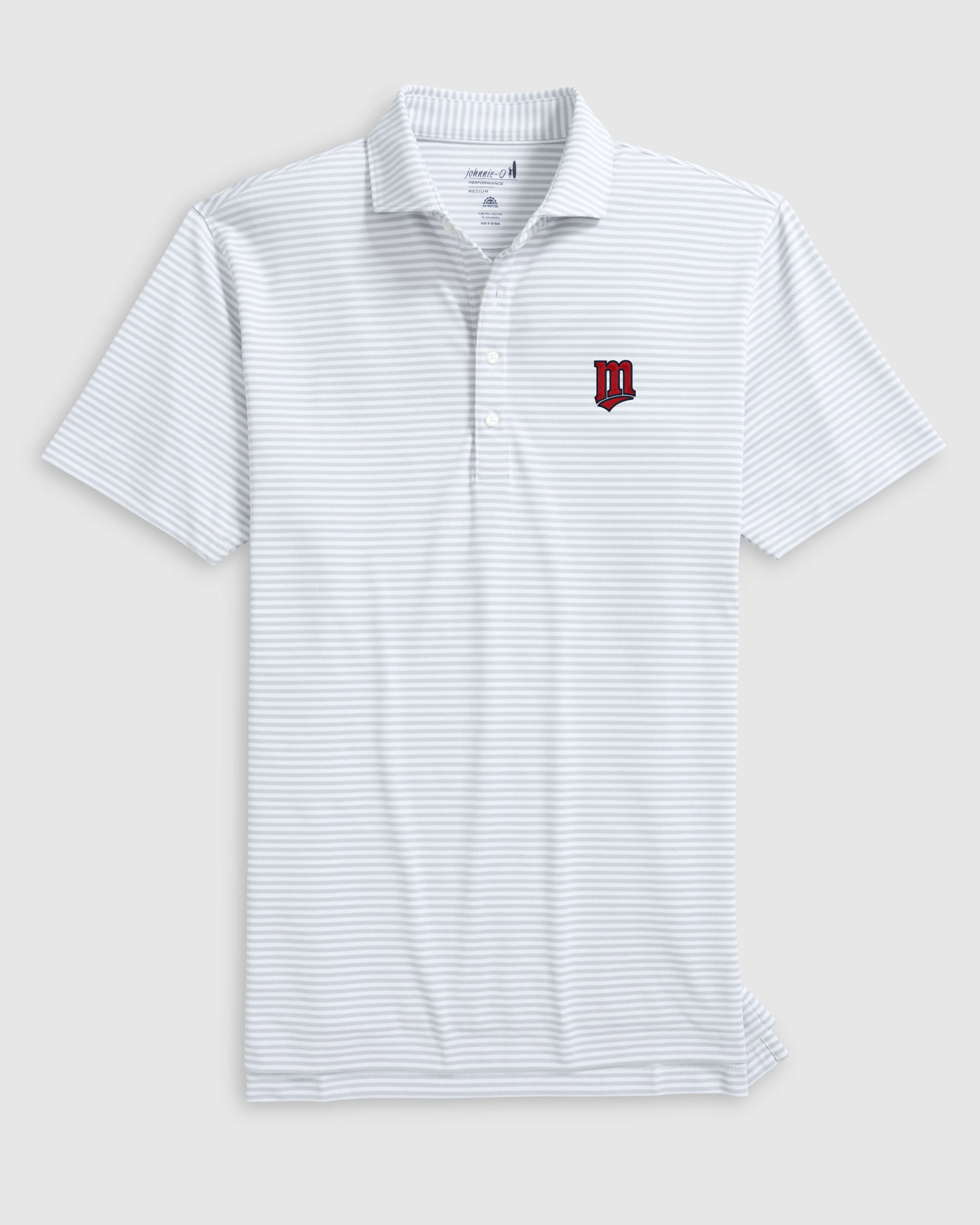 Minnesota Twins Stetsons Performance Mesh Polo - Cooperstown Logo sold by Johnnie-O product image thumbnail 3
