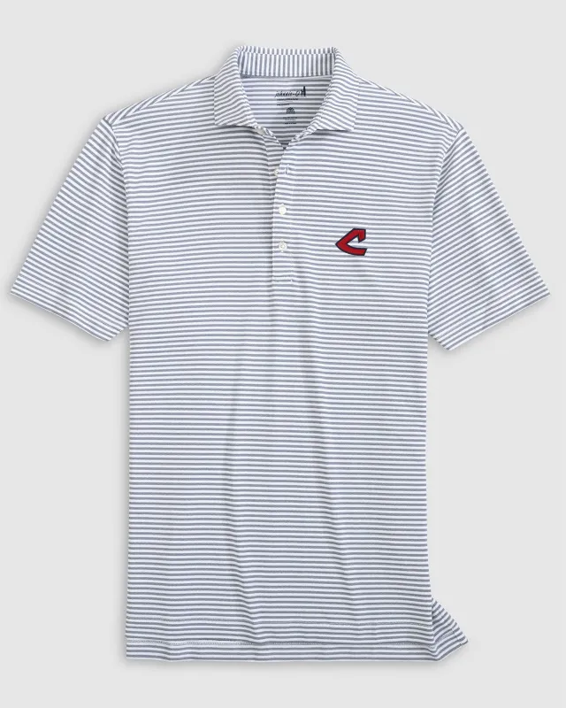 Cleveland Guardians Stetsons Performance Mesh Polo - Cooperstown Logo sold by Johnnie-O