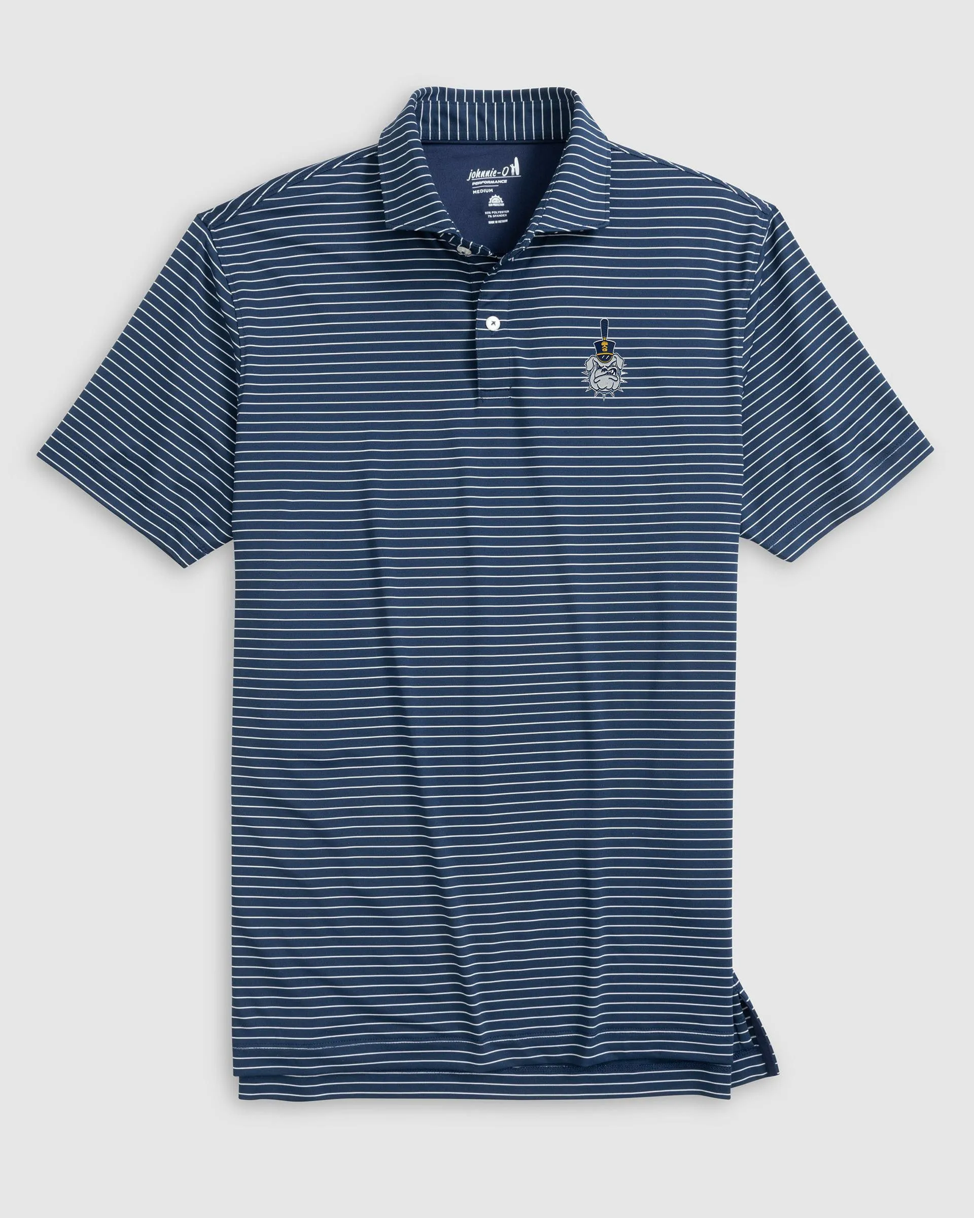 The Citadel Beau Striped Performance Jersey Polo - Vault Logo sold by Johnnie-O product image thumbnail 2