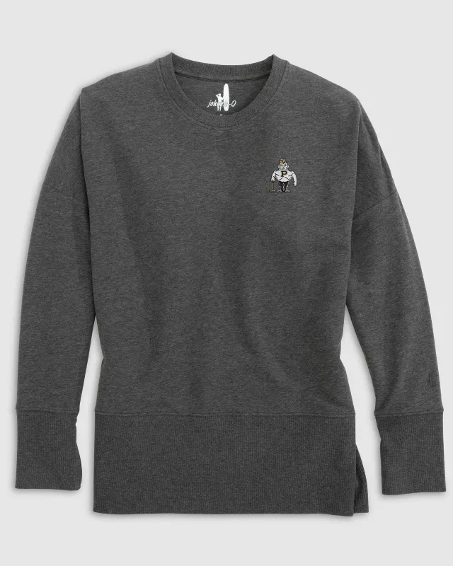 Women's Purdue Brittany Crewneck Sweatshirt - Vault Logo made by Johnnie-O