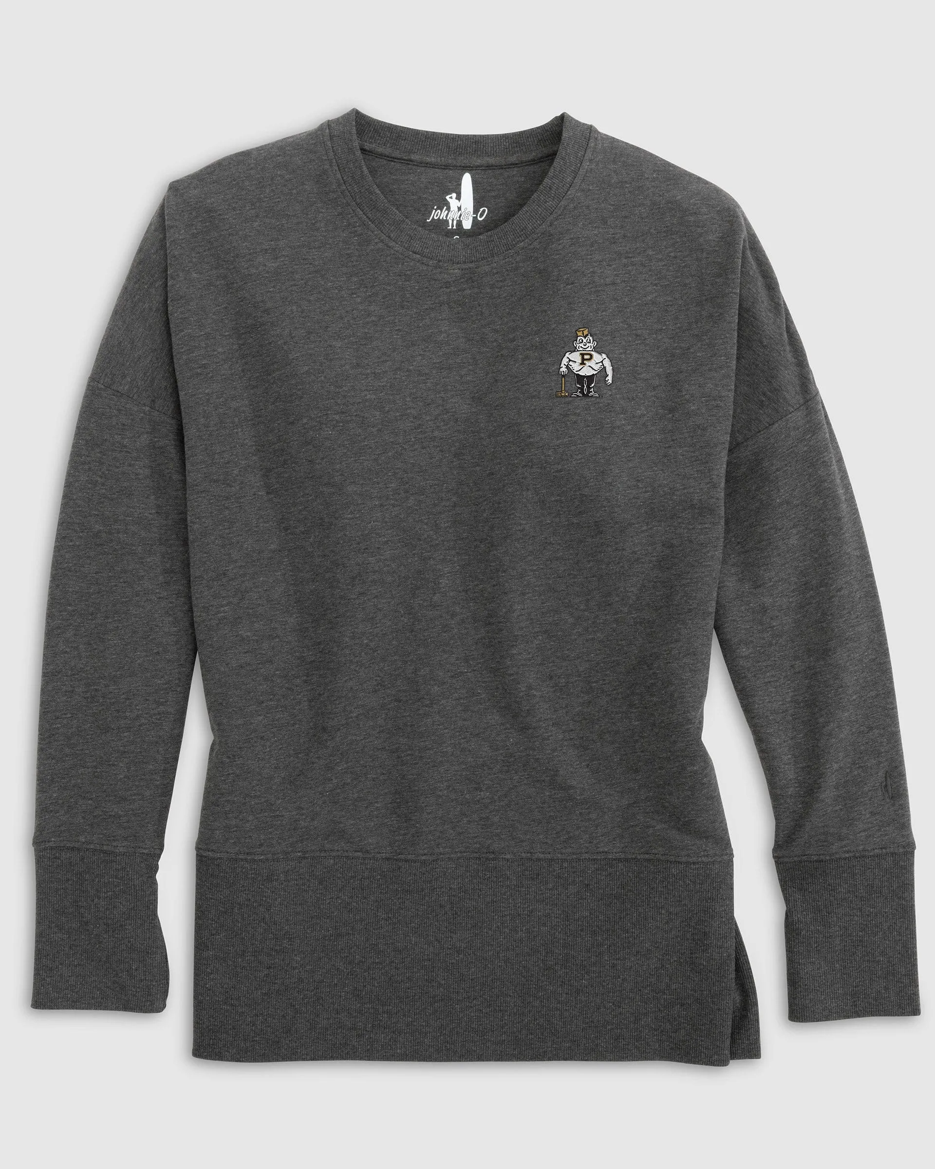 Women's Purdue Brittany Crewneck Sweatshirt - Vault Logo sold by Johnnie-O