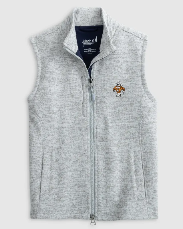 Tennessee Denalis Performance Fleece Vest Jr. - Vault Logo sold by Johnnie-O