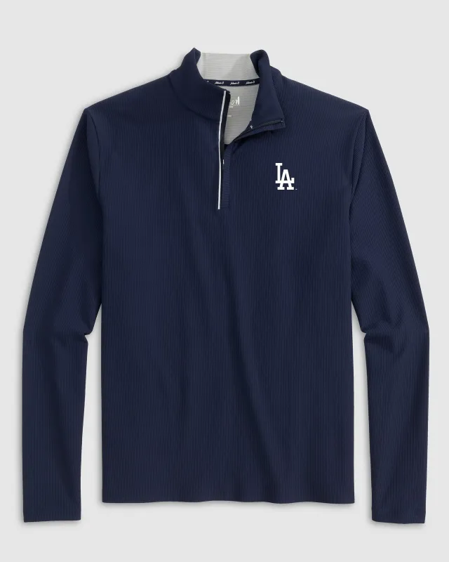 Los Angeles Dodgers Hoppin Performance 1/4 Zip sold by Johnnie-O