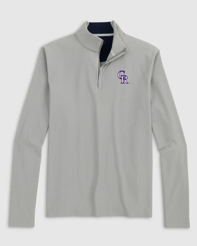 Colorado Rockies Hoppin Performance 1/4 Zip sold by Johnnie-O
