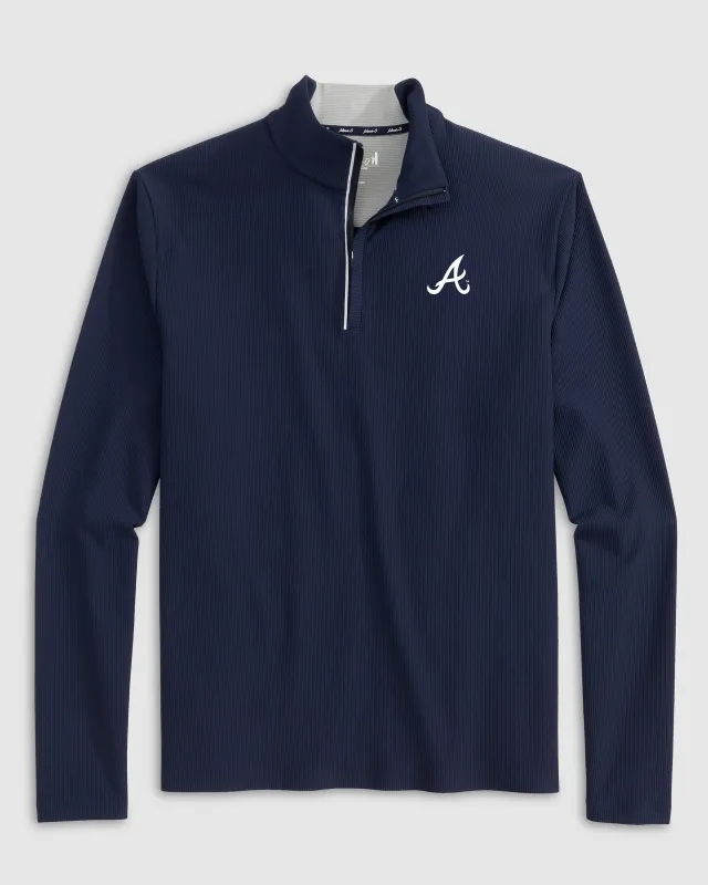 Atlanta Braves Hoppin Performance 1/4 Zip sold by Johnnie-O