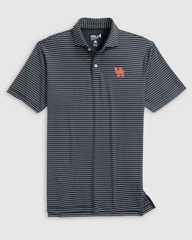 Houston Beau Striped Performance Jersey Polo sold by Johnnie-O