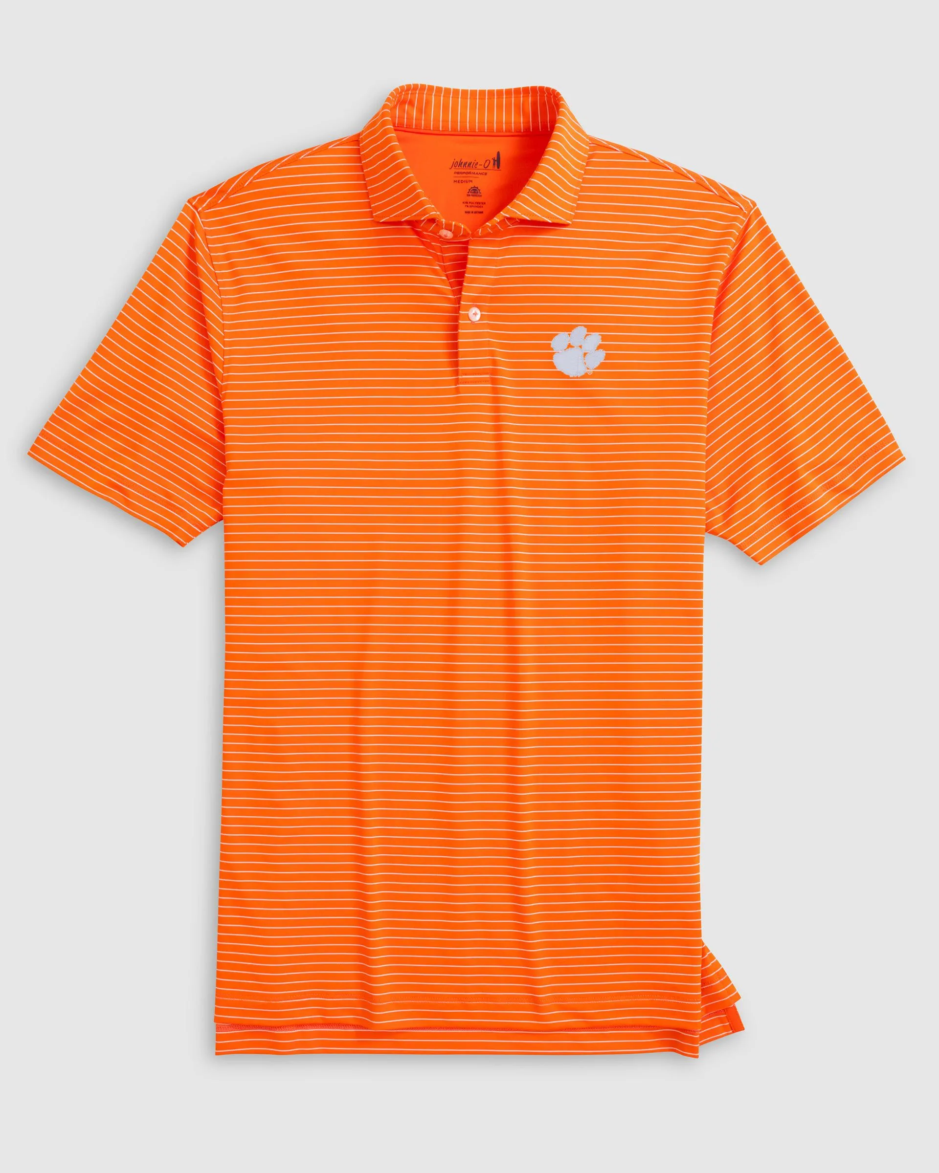 Clemson Beau Striped Performance Jersey Polo sold by Johnnie-O product image thumbnail 3