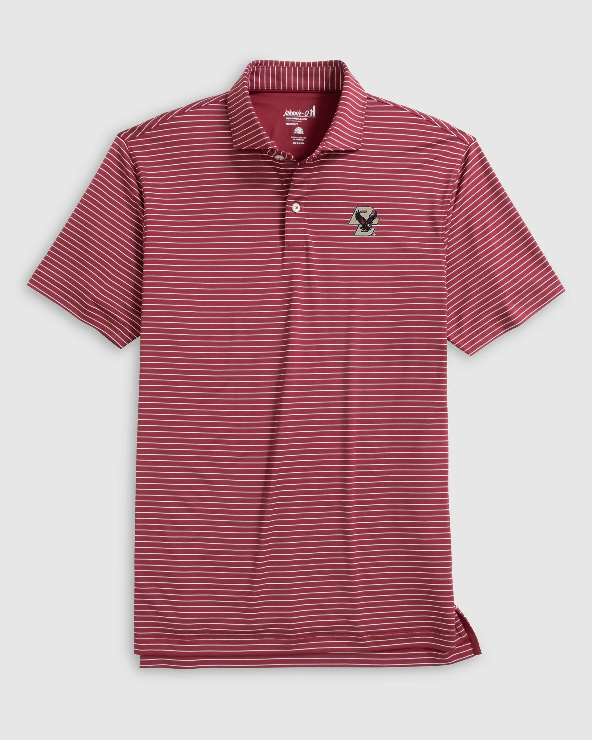 Boston College Beau Striped Performance Jersey Polo sold by Johnnie-O product image thumbnail 2