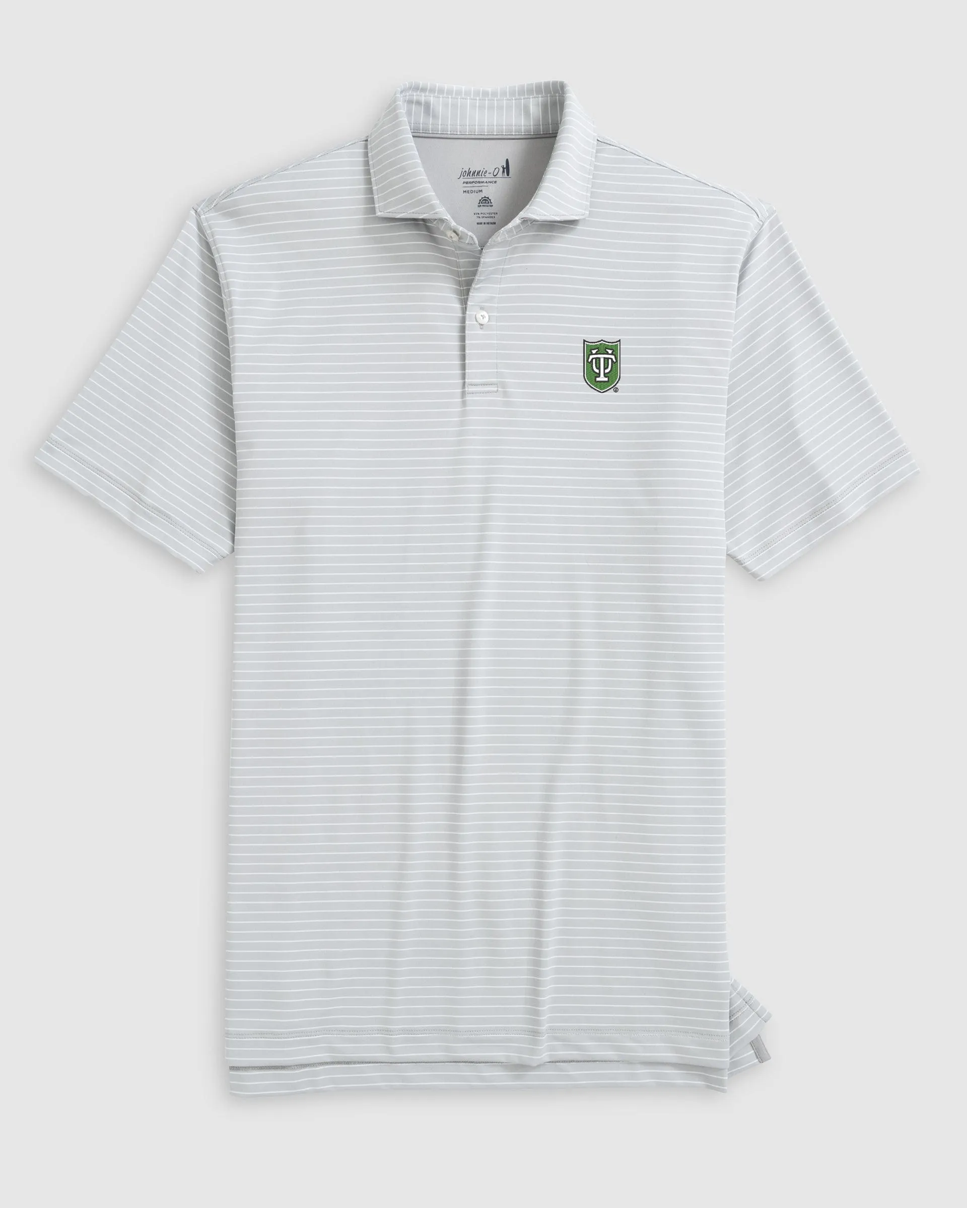 Tulane Beau Striped Performance Jersey Polo sold by Johnnie-O product image thumbnail 4