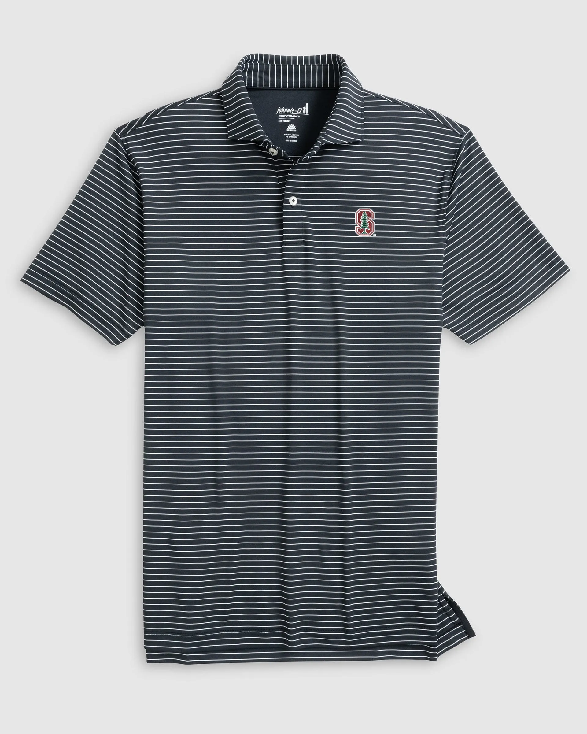 Stanford Beau Striped Performance Jersey Polo sold by Johnnie-O