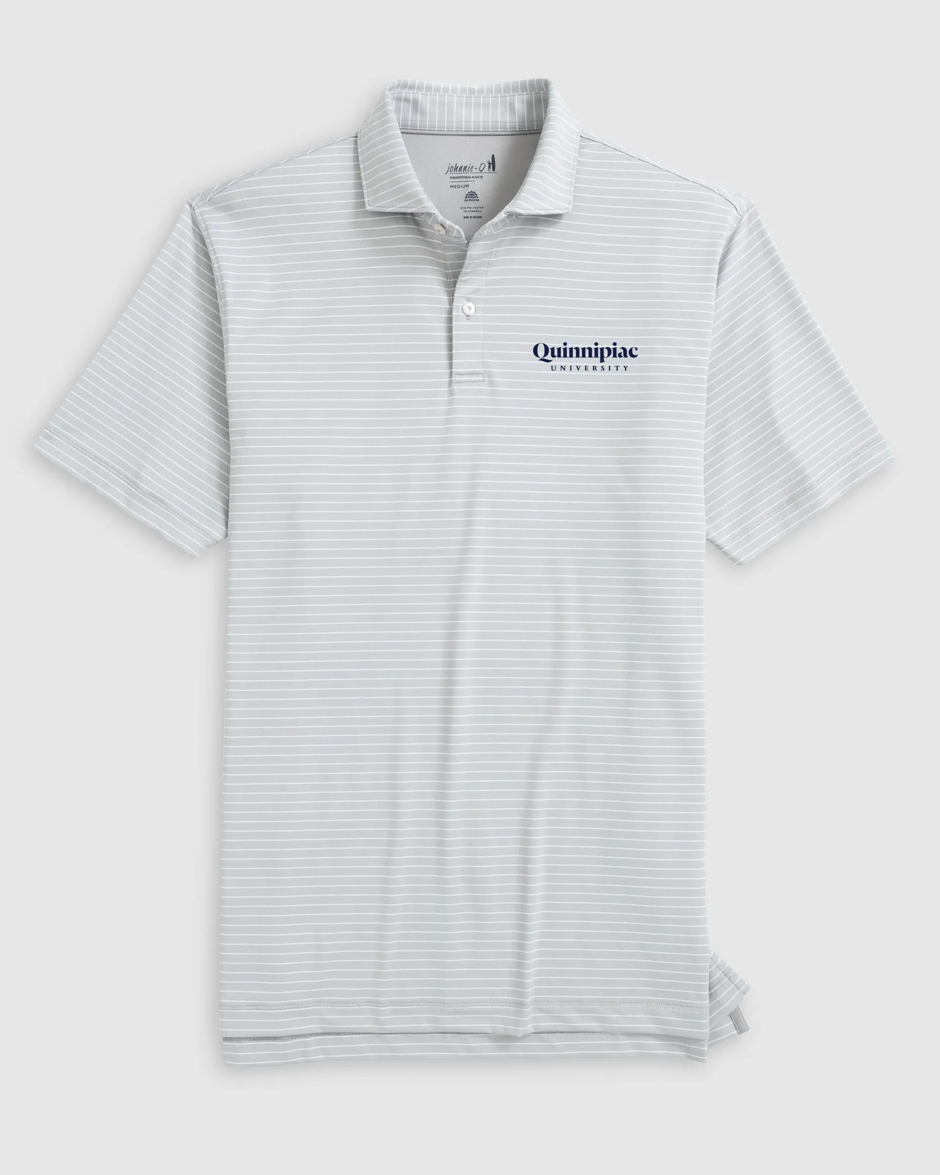 Quinnipiac Beau Striped Performance Jersey Polo - Script Logo sold by Johnnie-O product image thumbnail 3