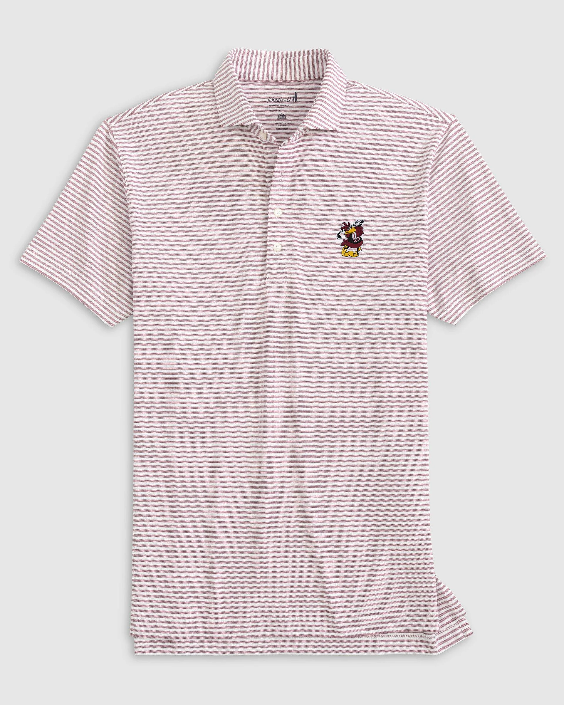 South Carolina Stetsons Striped Performance Mesh Polo - Vault Logo sold by Johnnie-O product image thumbnail 2