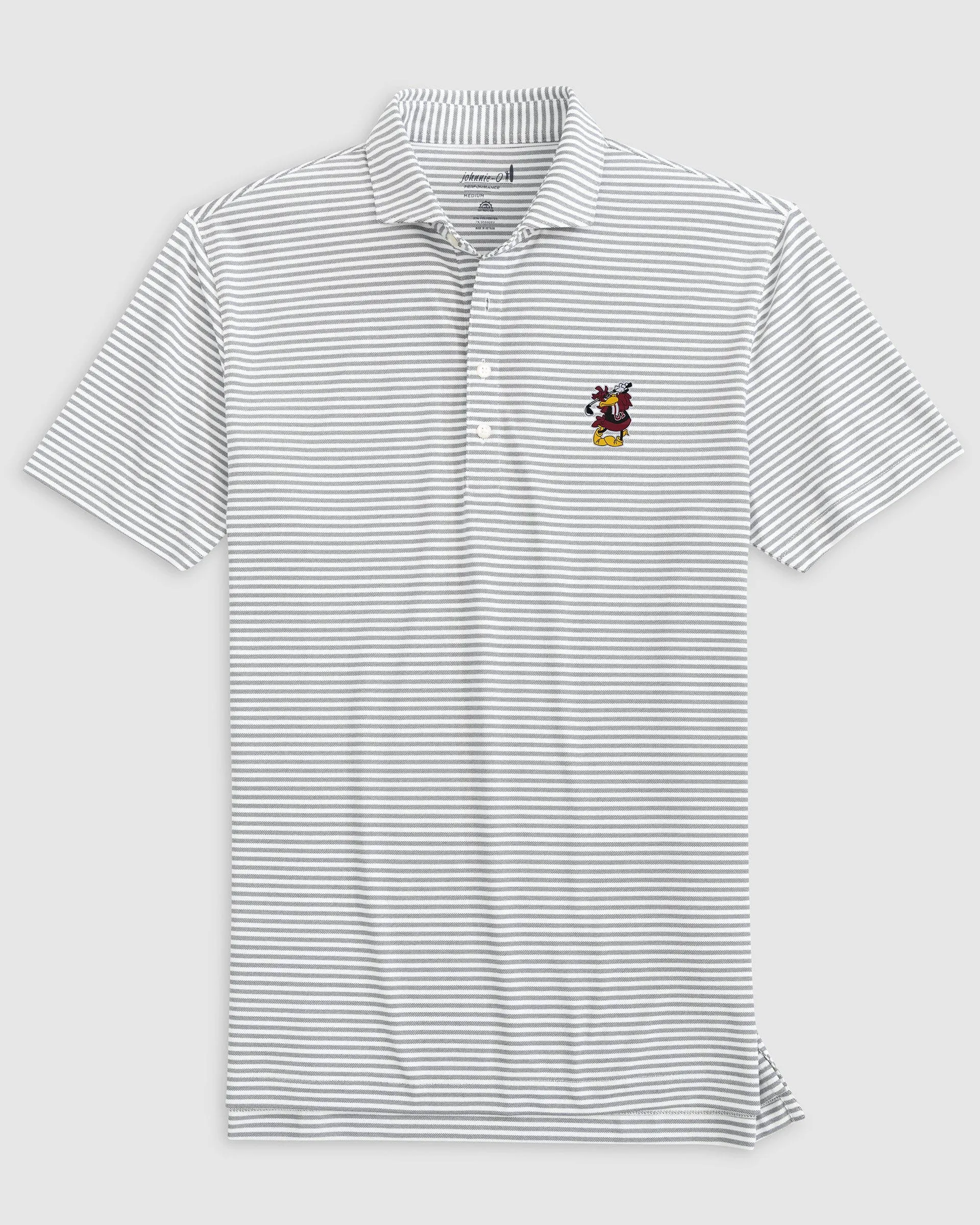 South Carolina Stetsons Striped Performance Mesh Polo - Vault Logo sold by Johnnie-O product image thumbnail 3