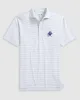 Texas Christian Stetsons Striped Performance Mesh Polo - Vault Logo sold by Johnnie-O