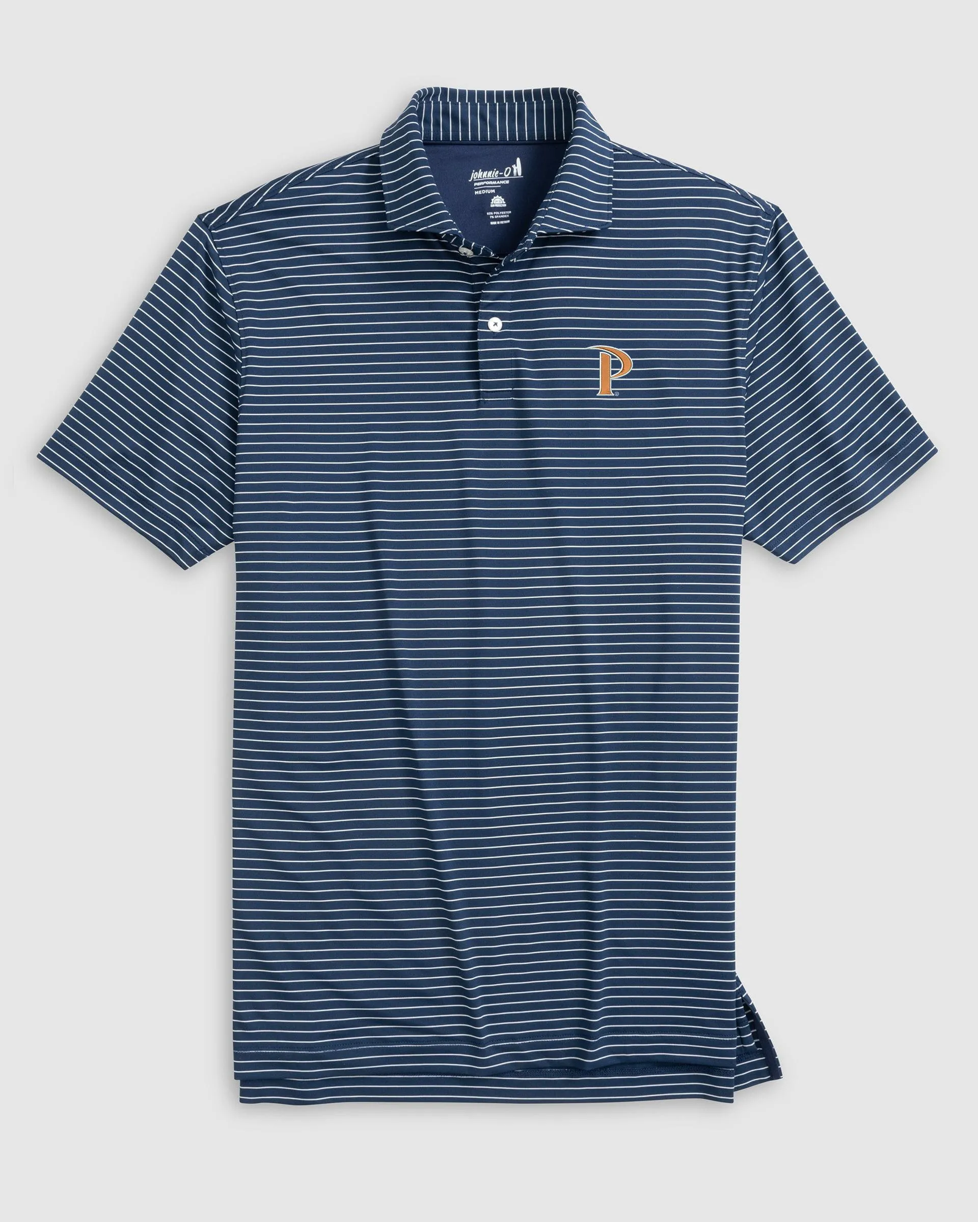 Pepperdine Beau Striped Performance Jersey Polo sold by Johnnie-O