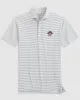 East Carolina Stetsons Striped Performance Mesh Polo - Vault Logo sold by Johnnie-O