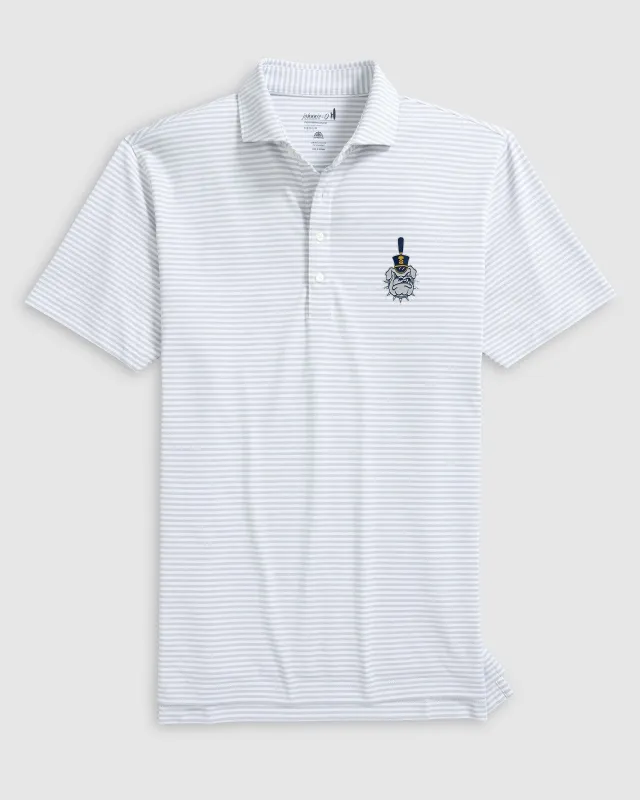 Citadel Stetsons Striped Performance Mesh Polo - Vault Logo sold by Johnnie-O