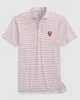 Virginia Tech Stetsons Striped Performance Mesh Polo - Vault Logo sold by Johnnie-O