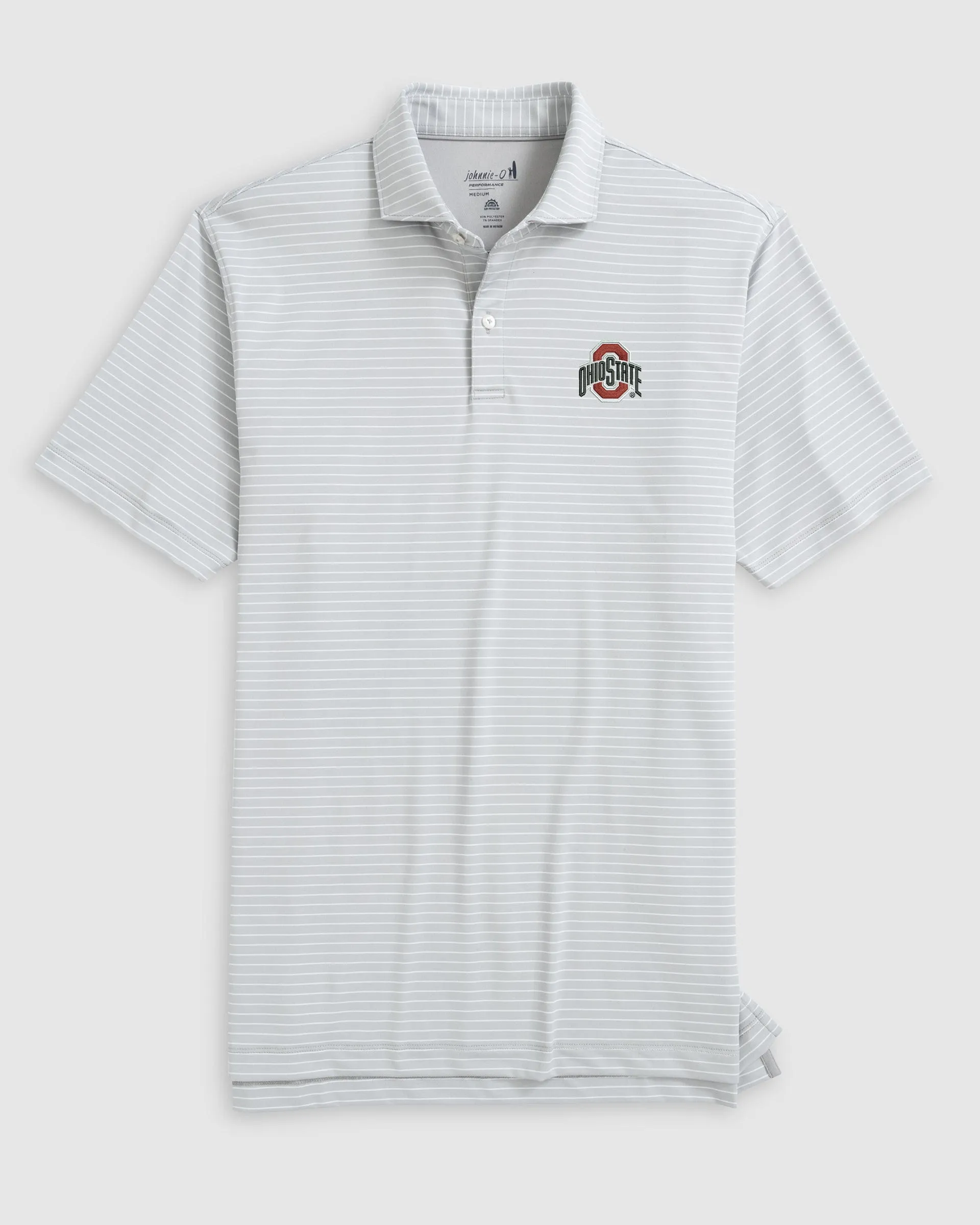 Ohio State Beau Striped Performance Jersey Polo sold by Johnnie-O product image thumbnail 3