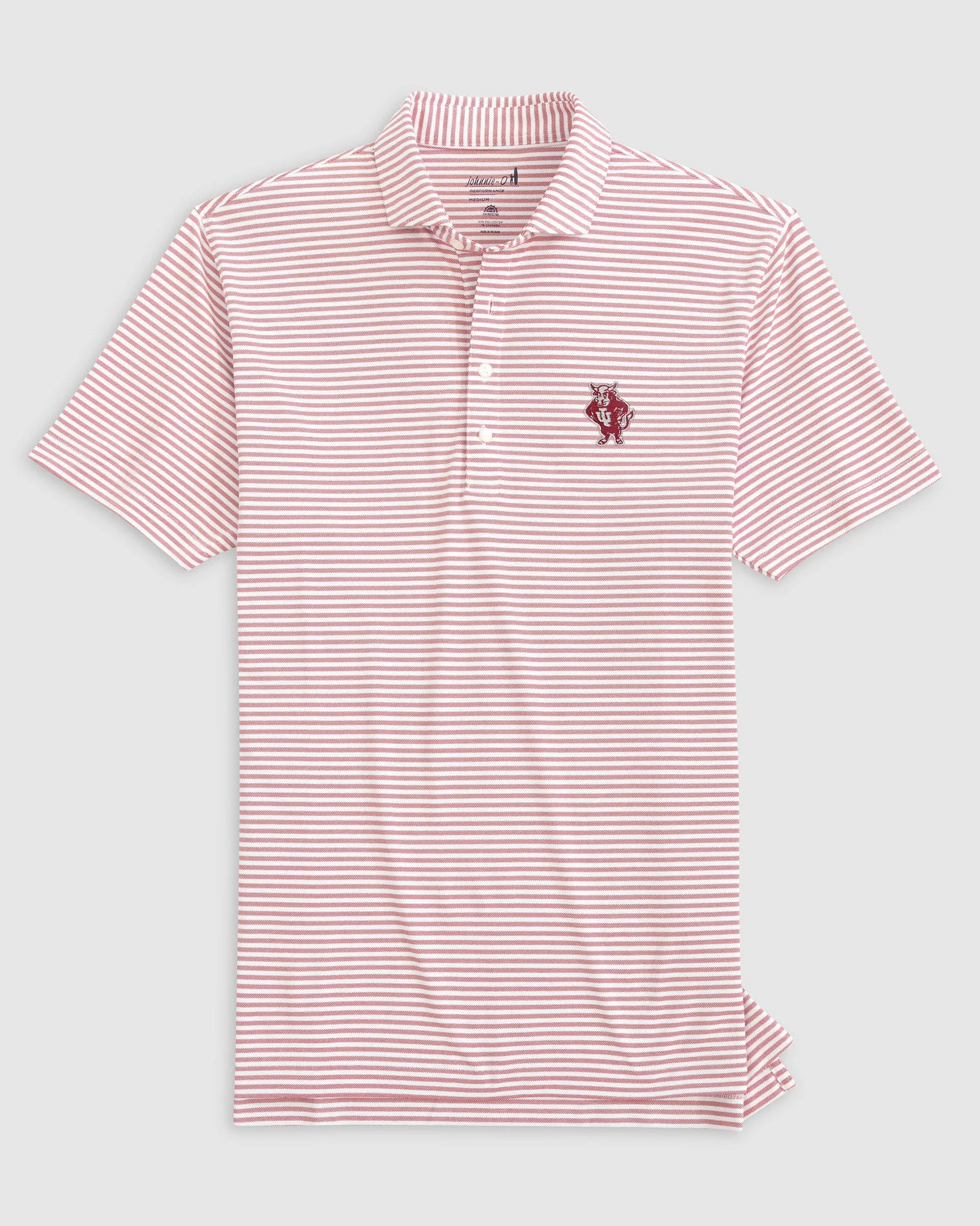 Indiana Stetsons Striped Performance Mesh Polo - Vault Logo sold by Johnnie-O product image thumbnail 2