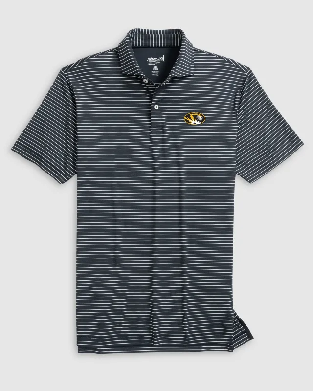 Missouri Beau Striped Performance Jersey Polo sold by Johnnie-O