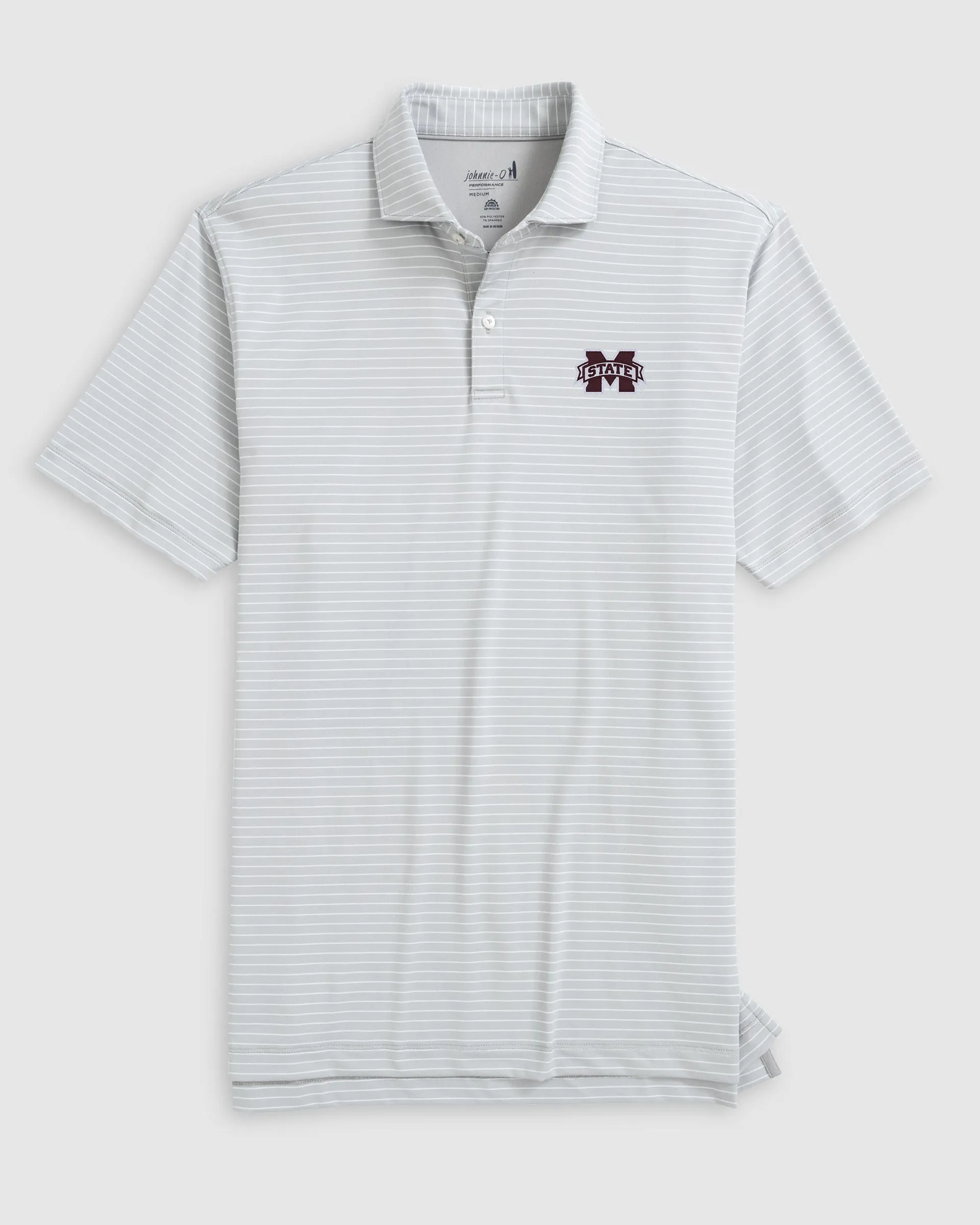 Mississippi State Beau Striped Performance Jersey Polo sold by Johnnie-O product image thumbnail 3