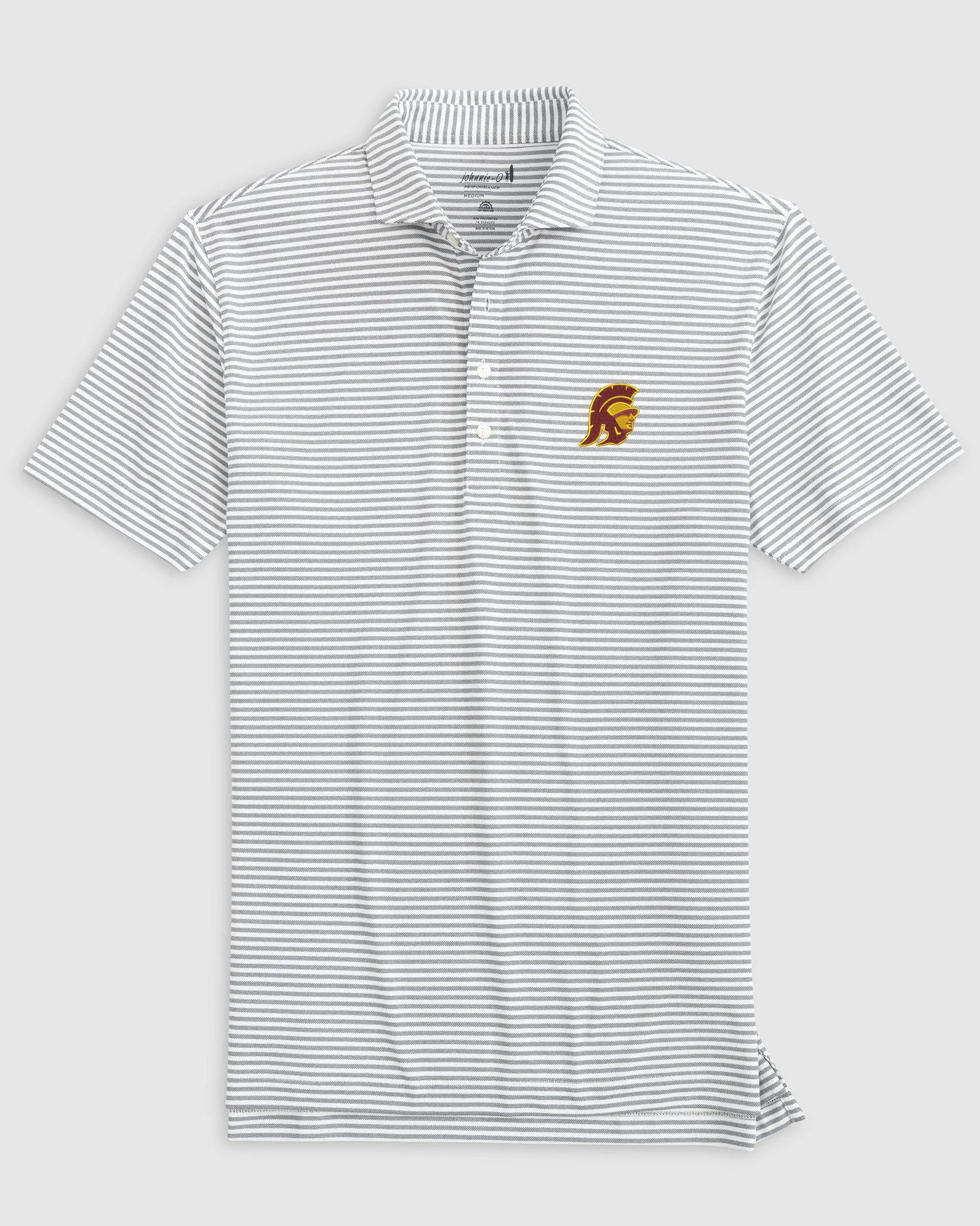 Southern California Stetsons Striped Performance Mesh Polo - Trojan Logo sold by Johnnie-O product image thumbnail 3