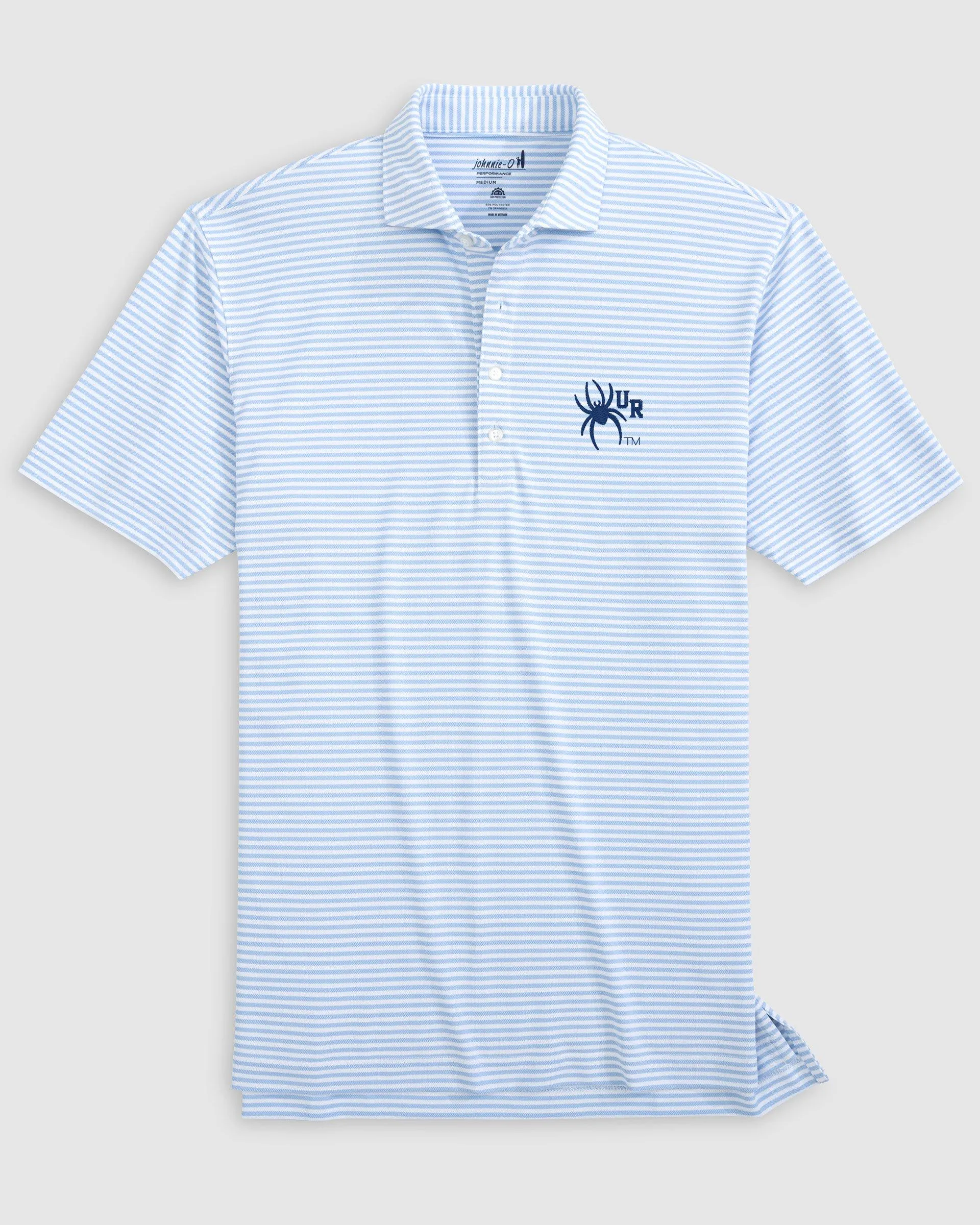 Richmond Stetsons Striped Performance Mesh Polo sold by Johnnie-O