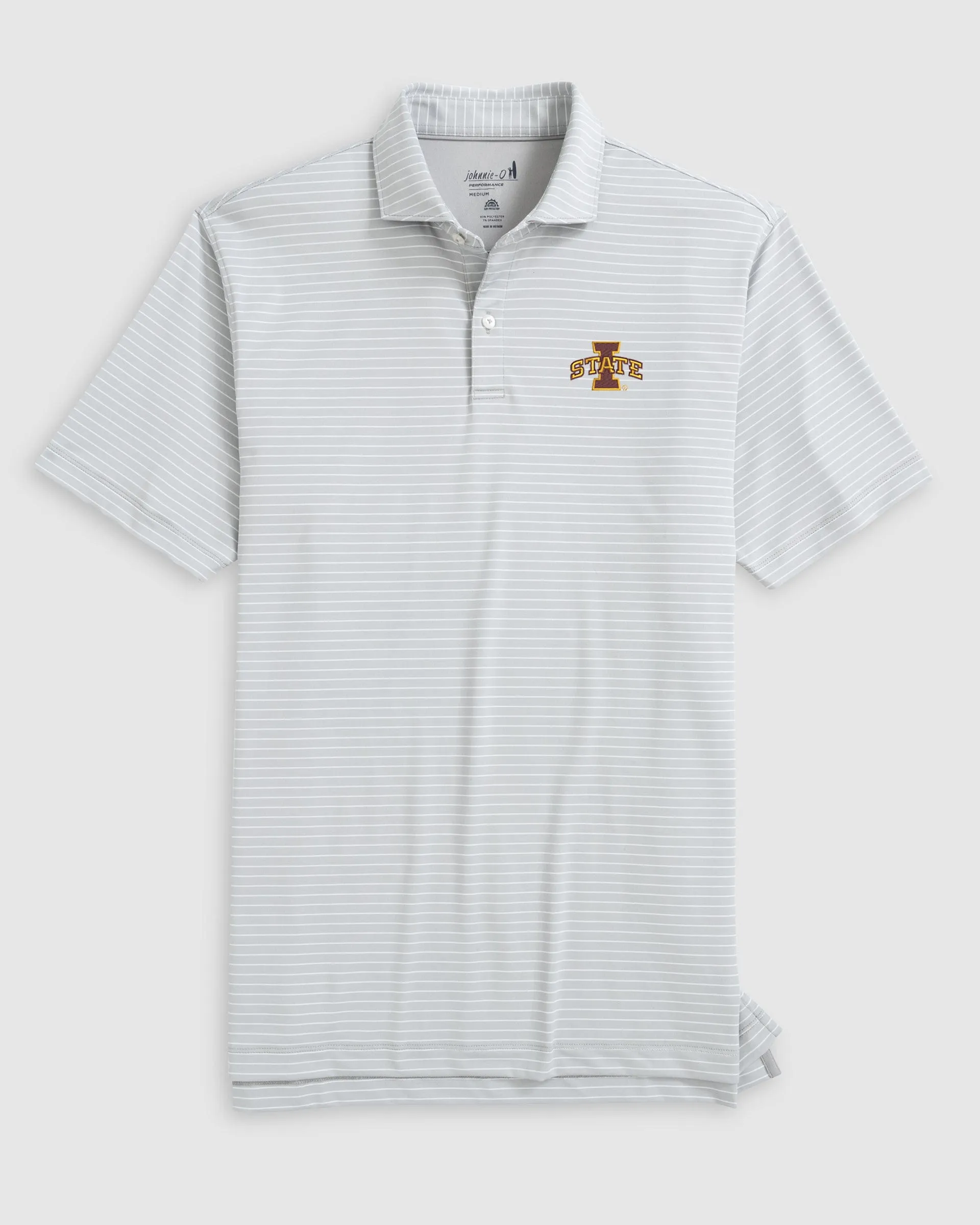 Iowa State Beau Striped Performance Jersey Polo sold by Johnnie-O product image thumbnail 3