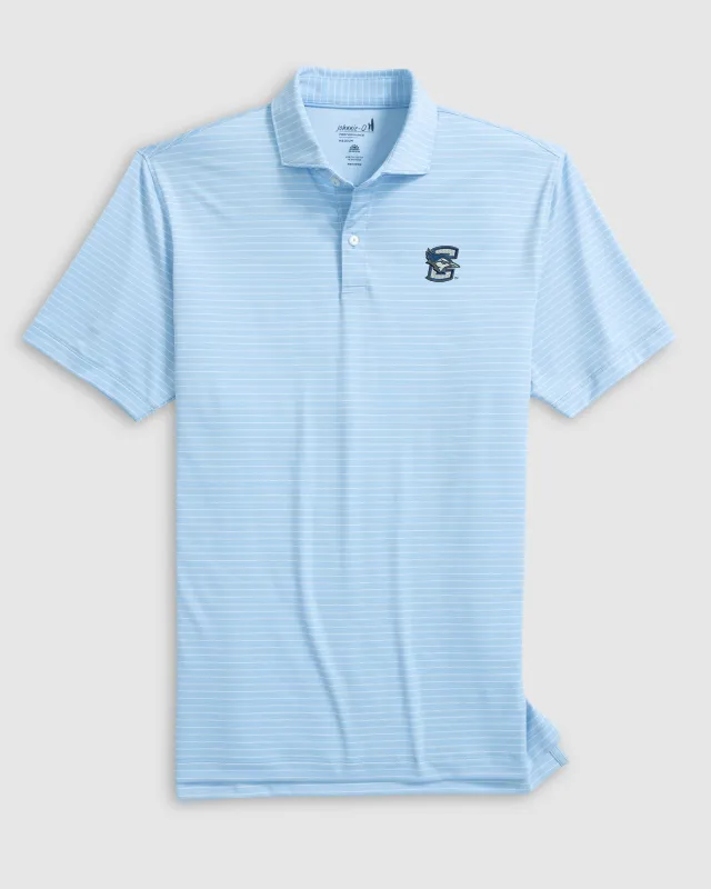 Creighton Beau Striped Performance Jersey Polo sold by Johnnie-O