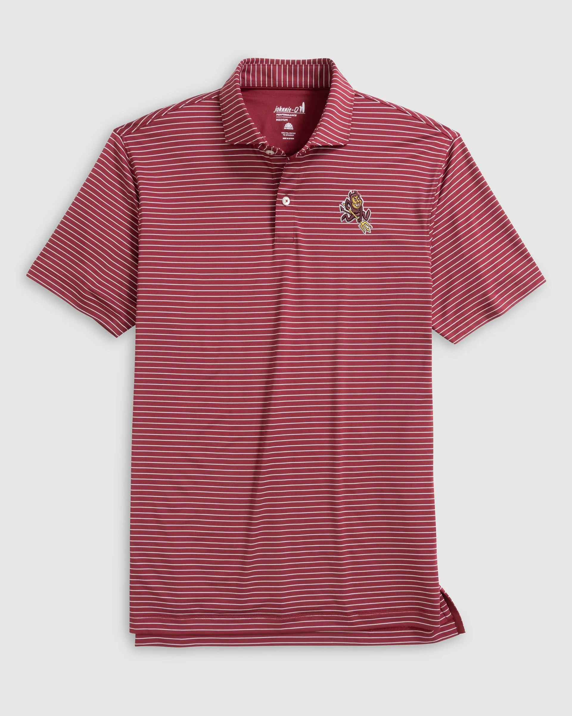 Arizona State Beau Striped Performance Jersey Polo - Sparky Logo sold by Johnnie-O product image thumbnail 2